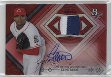2014 Bowman Platinum Relics Red Refractor 15/25 Carlos Contreras Auto r9d
