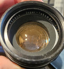 ASAHI Super Takumar 55mm F/2 Lens - Screw Mount with rear lens cap