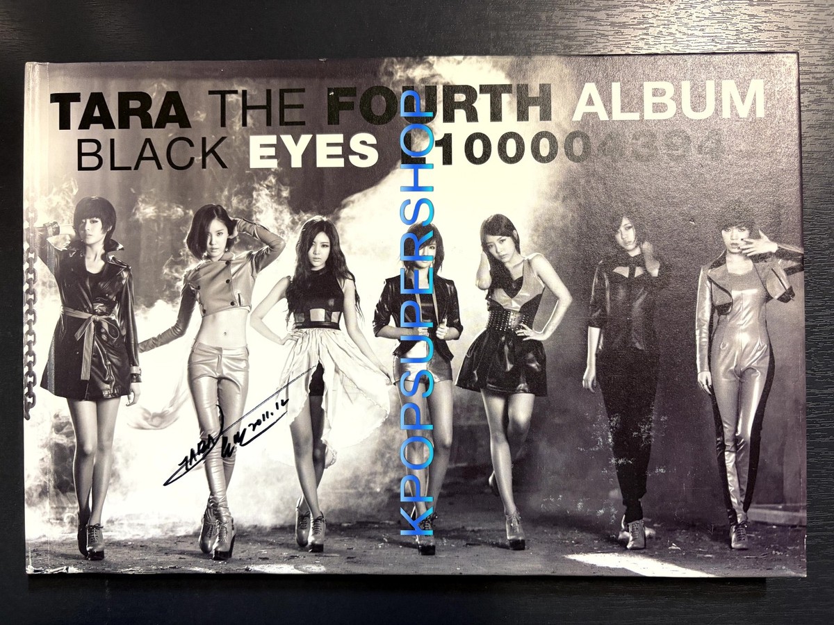 【レア】T-ARA メンバー全員サイン入りCD T-ARA The Fourth Album Black Eyes Hyomin Signed Autographed CD