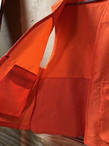 EUC Game Winner Sportswear Orange Hunting Vest Size Small/Medium. - Picture 6 of 7