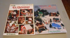 TWO CHRISTMAS VILLAGE BOOK  DESIGNS PLASTIC CANVAS PATTERN BOOK