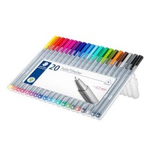 Triplus Fineliner Pens Set 20 Pack - 20 Vibrant Colors, 20 Count Pack of 1 