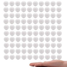 Crafare 1 Inch Mini Craft Foam Balls White Smooth Polystyrene Foam Balls Smal...