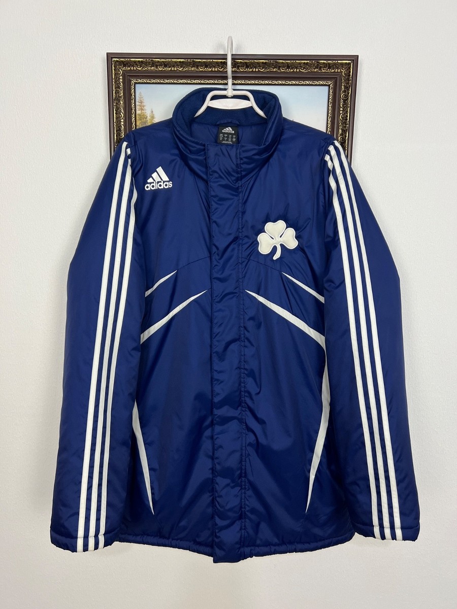 Vintage Adidas Panathinaikos Football Blue Warm Jacket Soccer
