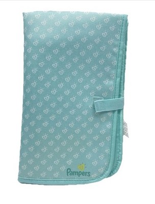 Pampers Portable Baby Changing Pad 22.5  x 13.5  Wipes me Fold Up For Travel