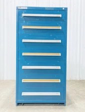 Stanley Vidmar Cabinet 7-Drawer Tool Cabinet Parts Storage 30" x 27-3/4" x 59"