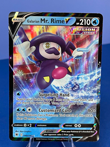 Galarian Mr. Rime V 049/189 Astral Radiance Holo UR Eng 2022 - Pokemon TCG