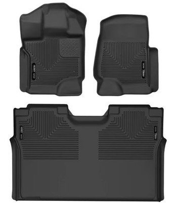 Floor Mats Truck Ford F150 Super Cab. Driver Passenger/Rear Floor Full Coverage