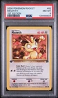 PSA NEAR MINT-MINT 8  2000 POKEMON ROCKET 62 MEOWTH 1ST EDITION