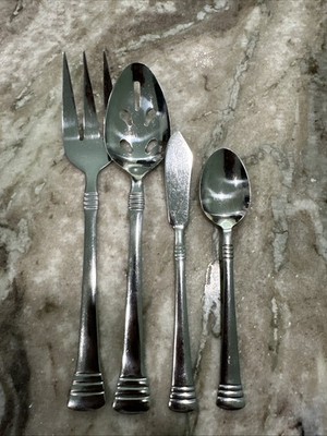 4 CAMBRIDGE CODIE GLOSSY STAINLESS STEEL Assorted Pieces