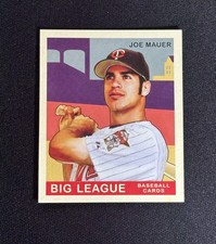 2007 Upper Deck Goudey Joe Mauer #62 Red Back Mini Baseball Card Twins