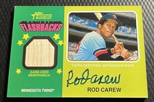 2024 Rod Carew Twins 20/25 Topps Heritage Flashback Autographed Relic #FAR-RC