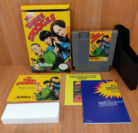 Gem MINTY BOX CIB Three Stooges complete in nintendo nes collector CLEAN lot VGC