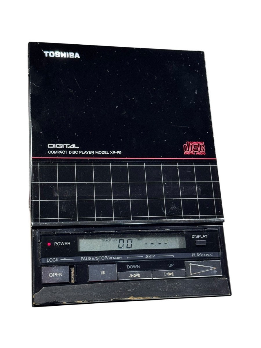 Vintage Toshiba Digital Compact XR-P9 Portable Disc Player 1980s