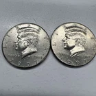 1997 P & D Kennedy Half Dollar Set (2 coins)  Better condition **FREE SHIPPING**
