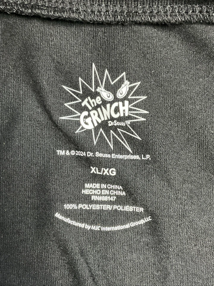 The Grinch Long Sleeve T-Shirt Women’s Extra Large Black.   10673 - Image 3 of 3