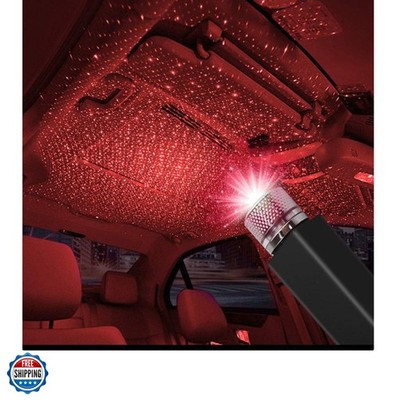 USB Star Projector Night Light, Portable Adjustable Romantic Interior Car Roo...