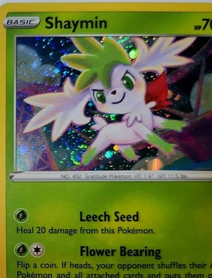 Fart Swirl 🌀 Shaymin 015/185 Cosmos Holo Bleed Error Rare Pokémon