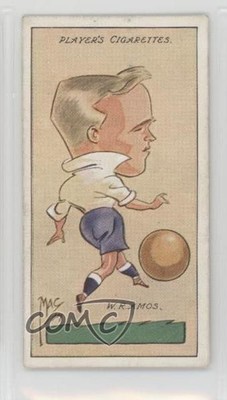 1927 John Player & Sons Footballer Caricatures by Mac Tobacco Walter Amos WR s5j