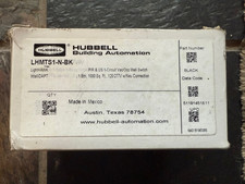 Hubbell LHMTS1-N-BK LightHAWK IntelliDAPT PIR Motion Sensor Switch Black