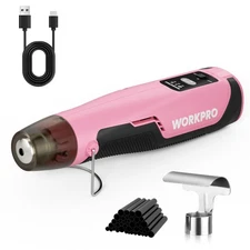 WORKPRO 7.2V Cordless Mini Heat Gun for DIY Crafts, 4000mAh Hot Air Gun, 1.5s...