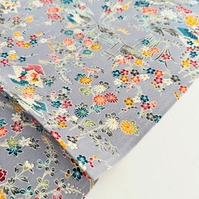 UnUsed Storybook #A 13.5x40 Vintage Japanese Kimono Silk Fabric RX19