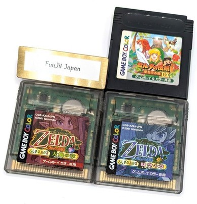 3 set Legend of Zelda Oracle of Ages & Oracle of Seasons Set Gameboy Color GB