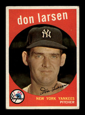 1959 Topps Baseball #199-286 - Conditions Vary ~ Choose Your Card
