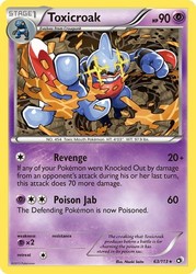 Toxicroak 63/113 Legendary Treasures Rare Non-Holo