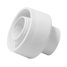 2x Universal Flushpipe Connector White for Toilet Flush Pipes