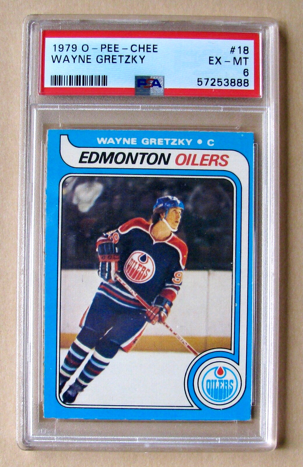 WAYNE GRETZKY 1979-80 O-PEE-CHEE #18 ROOKIE GRADED PSA 6 EX-MT / 57253888