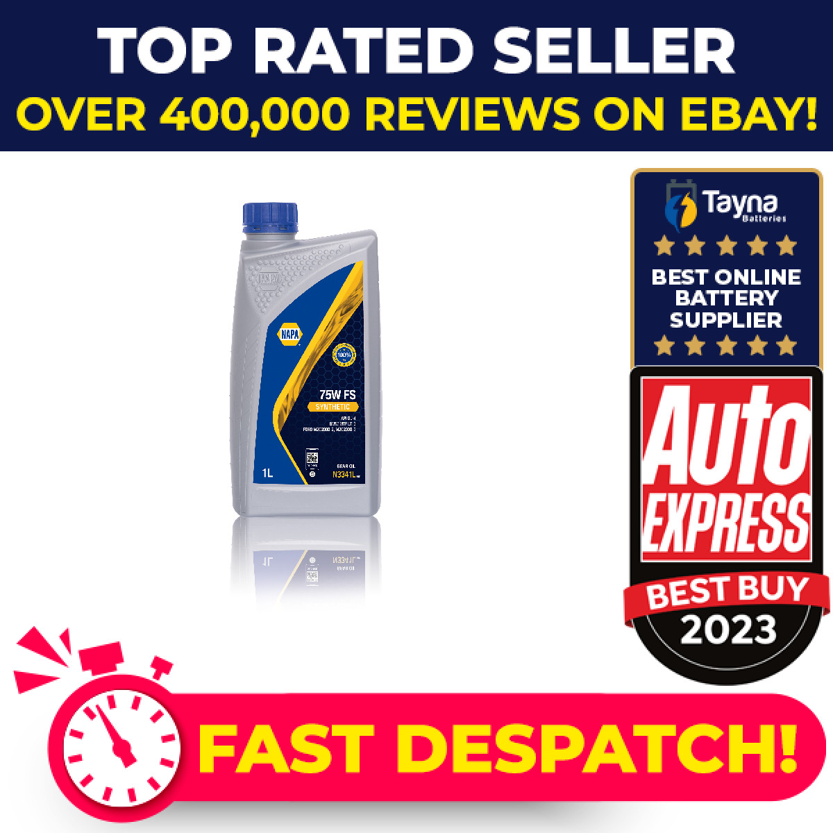 75w Fs (1l) fits VW GOLF 02 to 20 NAPA VOLKSWAGEN Genuine Top Quality Product