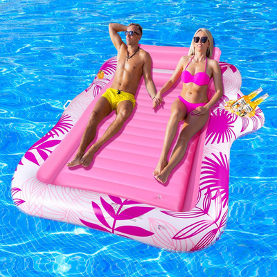 Aufblasbares Sonnenpool, Doppelte Deluxe Tanning Pool Groß Wasserhängematte Erwa