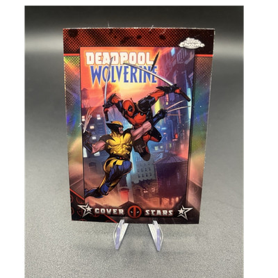 Topps 2025 Deadpool Chrome Cover Stars Insert #2 Deadpool Wolverine Card