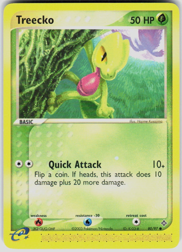 Treecko 80/97 EX Dragon Pokemon