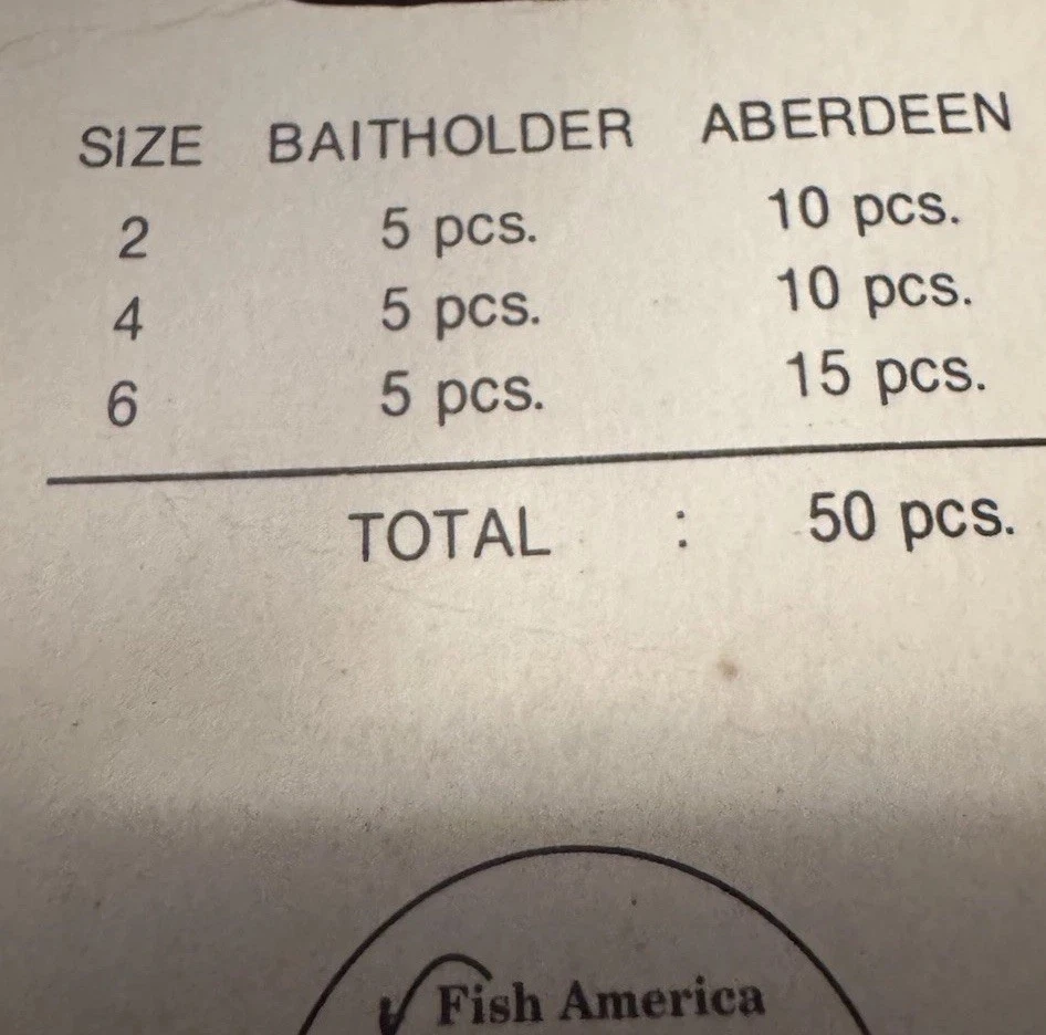 500 anzuelos de pesca Shakespeare. Talla 2, 4, 6. 15 son soporte de cebo, 35 son Aberdeen Foto 3 de 4