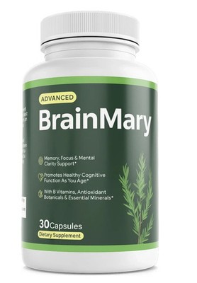 Brain Mary Mind Memory Cognitive Advanced Support 30 Capsules Free Ship