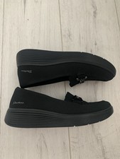 Image of Womens Black Sketchers Slip On New❤️