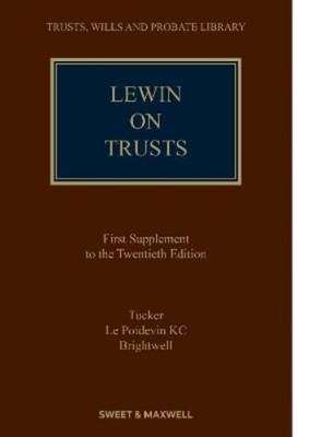 Lynton Tucker Nicholas Le Poidevin KC Master Brightw Lewin on Trusts (Paperback)