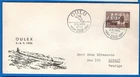 STAMPS FINLAND-350 Years of Oulu,  FDC ,1955-#