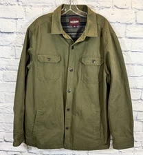 Alesbury Men's XL Barn Chore Jacket Coat Button Pockets Lined  Olive Green