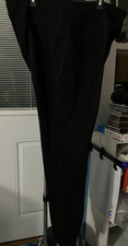 NWOT 1X WOMEN W ITH CONTROL BLACK HEAVIER WEIGHT PANTS PULLON COTTON SPANDEX DB