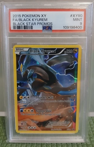 2015 POKEMON XY BLACK STAR PROMO BLACK KYUREM #XY80 PSA 9