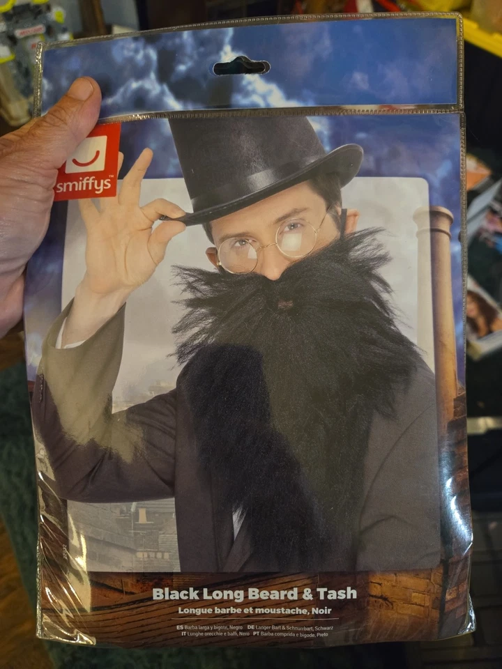 Men's Long Beard & Tash Wig - Image 2 of 3