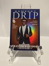2023 Topps Big League- Francisco Lindor #GD-15 Game Day Drip Gold Foil MINT