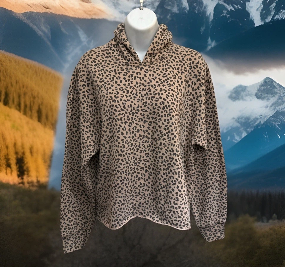 $108 ABERCROMBIE & FITCH Suave AF Sudadera con Capucha Mujer M Dormitorio Universitario Pullover Recortado Foto 4 de 4