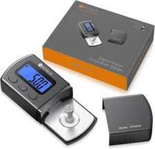 Neoteck Turntable Stylus Force Scale Gauge with Blue Backlight Display Grey 
