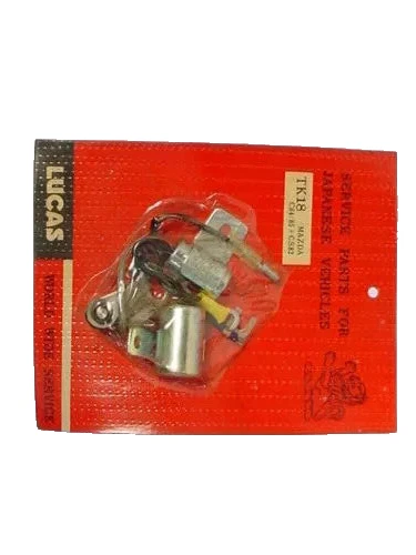 Kit de ajuste de ignição compatível com Mazda RX3 e RX2 pontos e condensador Lucas TK18 - Imagem 3 de 3