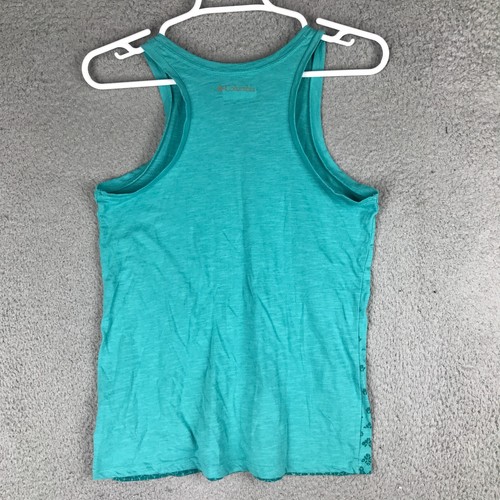 Columbia Girls Sleeveless Crew Neck Green Athletic Tank Top Size L 14/16 - Picture 4 of 9