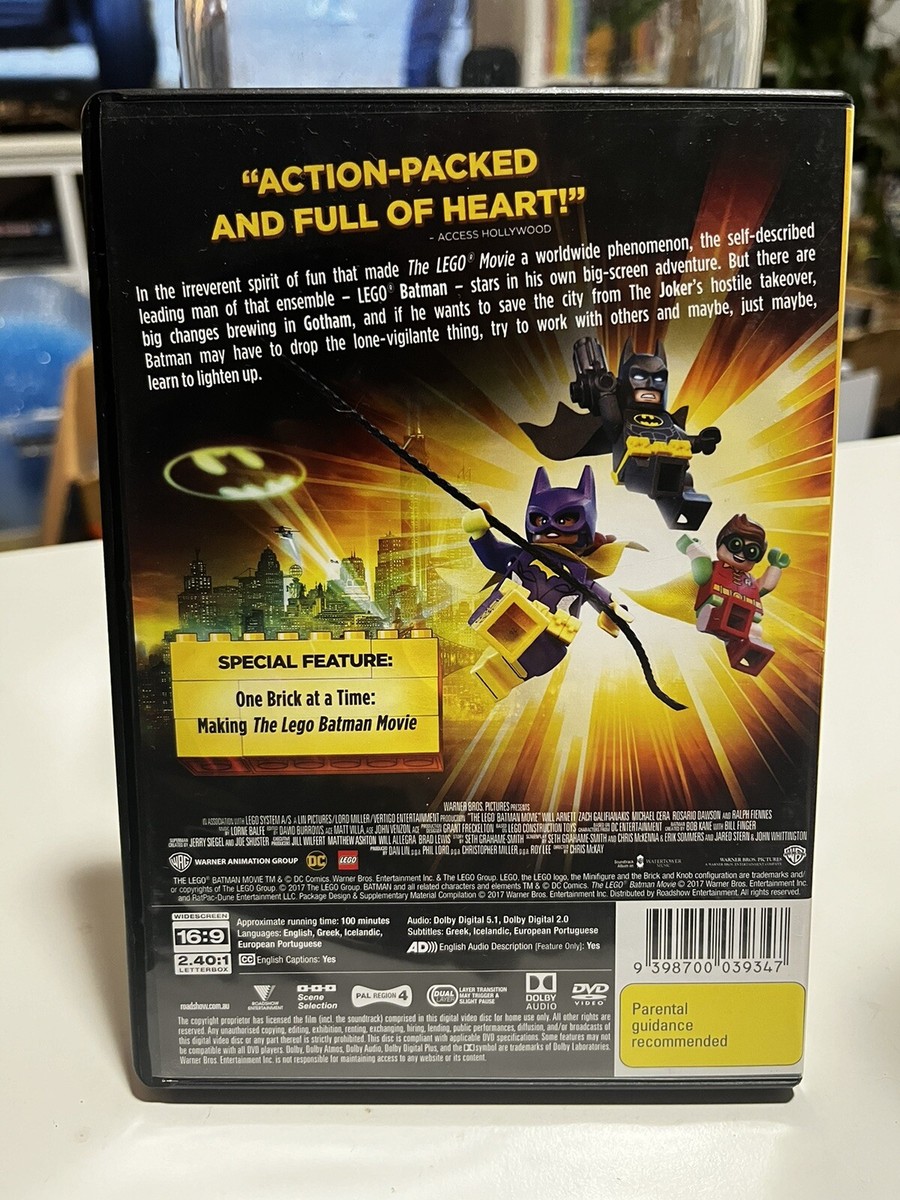 LEGO: Batman Movie (DVD, 2017) Region Fast Postage X